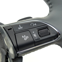 Audi A8 4H D4 original multifunction steering wheel grey with steering wheel heating and shift paddles, part number 4H0419091AC INV
