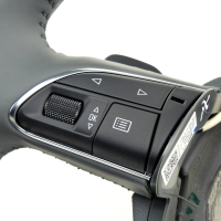 Audi A8 4H D4 original multifunction steering wheel grey with steering wheel heating and shift paddles, part number 4H0419091AC INV