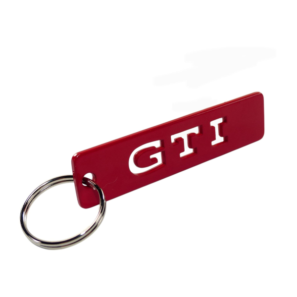 Volkswagen GTI sleutelhanger rood originele VW hanger metaal, 1H2087010D
