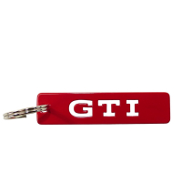 Volkswagen GTI sleutelhanger rood originele VW hanger metaal, 1H2087010D