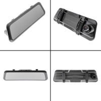 AMPIRE smartphone spiegelmonitor 22,9 cm (9") met AHD dashcam en achteruitrijcamera-ingang
