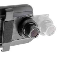 AMPIRE smartphone spiegelmonitor 22,9 cm (9") met AHD dashcam en achteruitrijcamera-ingang