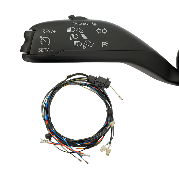 Cruise control-retrofitset voor VW T5 Facelift tot 04-11-2013, voertuig met multifunctioneel display en achterruitwisser