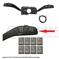 Nachrüstsatz Geschwindigkeitsregelanlage für VW T5 Facelift ab 04.11.2013, Fahrzeug mit Multifunktionsanzeige ohne Heckscheibenwischer