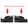 Retrofitset leder - multifunctioneel stuurwiel voor VW T6 inclusief cruise control via stuurwiel, naadkleur zwart