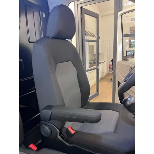 VW Crafter SY Facelift retrofit kit originele VW armsteun en lendensteunverstelling