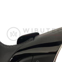 Retrofitset Tiptronic schakelpaddles op het stuur voor VW T6 tot modeljaar 2019, stuurwiel met zwarte stiksels