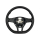 Original VW leather steering wheel for VW Sharan 7N, Caddy SA and Polo 6C, stitching color truffle