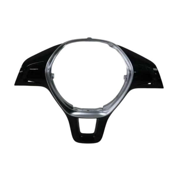 Cover for leather steering wheel 6C0419685 without multifunction buttons, for use with VW Caddy SA, Polo 6C, Tiguan AD1, Touran 5T, T-Roc A11, Sharan 7N2