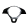 Cover for leather steering wheel 6C0419685 without multifunction buttons, for use with VW Caddy SA, Polo 6C, Tiguan AD1, Touran 5T, T-Roc A11, Sharan 7N2