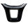 Cover for leather steering wheel 6C0419685 without multifunction buttons, for use with VW Caddy SA, Polo 6C, Tiguan AD1, Touran 5T, T-Roc A11, Sharan 7N2