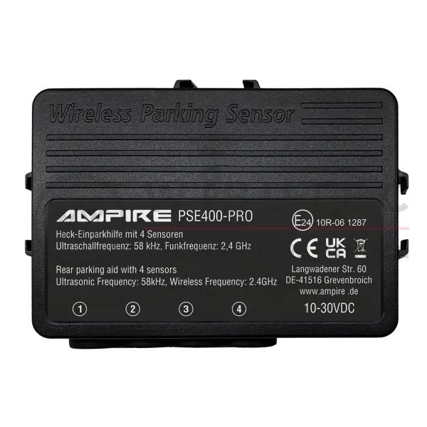AMPIRE parking aid for additional trailer, matt black,...
