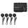 AMPIRE parking aid for additional trailer, matt black, flush-mounted and surface-mounted, waterproof