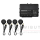 AMPIRE Einparkhilfe für züsätzlichen Anhänger, Schwarz matt, Einbau- und Aufbau-Montage, Wasserdicht