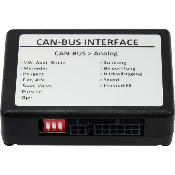 Interface de bus CAN pour convertir les informations du véhicule (numérique en analogique)