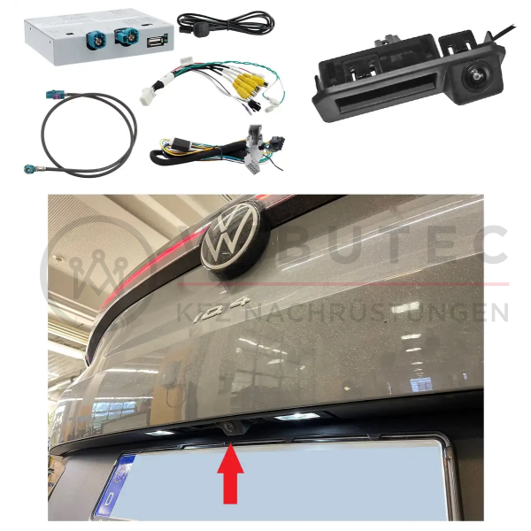 Nachrüstsatz Rückfahrkamera inkl. Anschlussinterface für VW ID.4 (Inbetriebnahme ohne Codierung möglich)