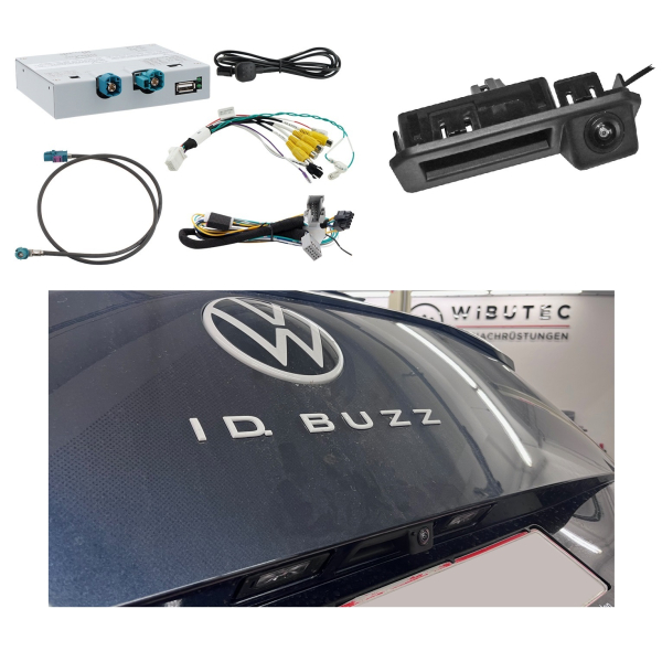 Nachrüstsatz Rückfahrkamera inkl. Anschlussinterface für VW Tiguan CT (Inbetriebnahme ohne Codierung möglich)