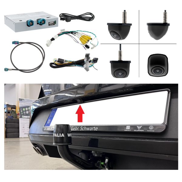 Retrofit kit rear view camera including connection interface for Seat Cupra Leon KL (commissioning possible without coding)