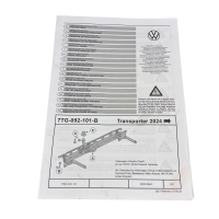 Originele Volkswagen trekhaak star voor VW T7 Transporter type TV op Ford basis