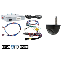 Retrofit kit rear view camera including connection...