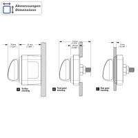 AMPIRE Batterietrennschalter für 1 Batterie (EIN/AUS), 250A, Kontroll-LED (12V)