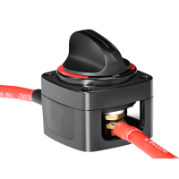 AMPIRE Batterietrennschalter für 1 Batterie (EIN/AUS), 250A, Kontroll-LED (12V)