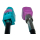 AMPIRE cable HSD water blue, plug - straight socket, 26cm