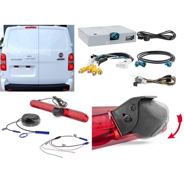 Retrofit kit achteruitrijcamera voor Opel Vivaro C vanaf 03.2019 met 7 inch of 8 inch monitor