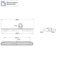 Retrofit kit achteruitrijcamera voor Opel Vivaro C vanaf 03.2019 met 7 inch of 8 inch monitor
