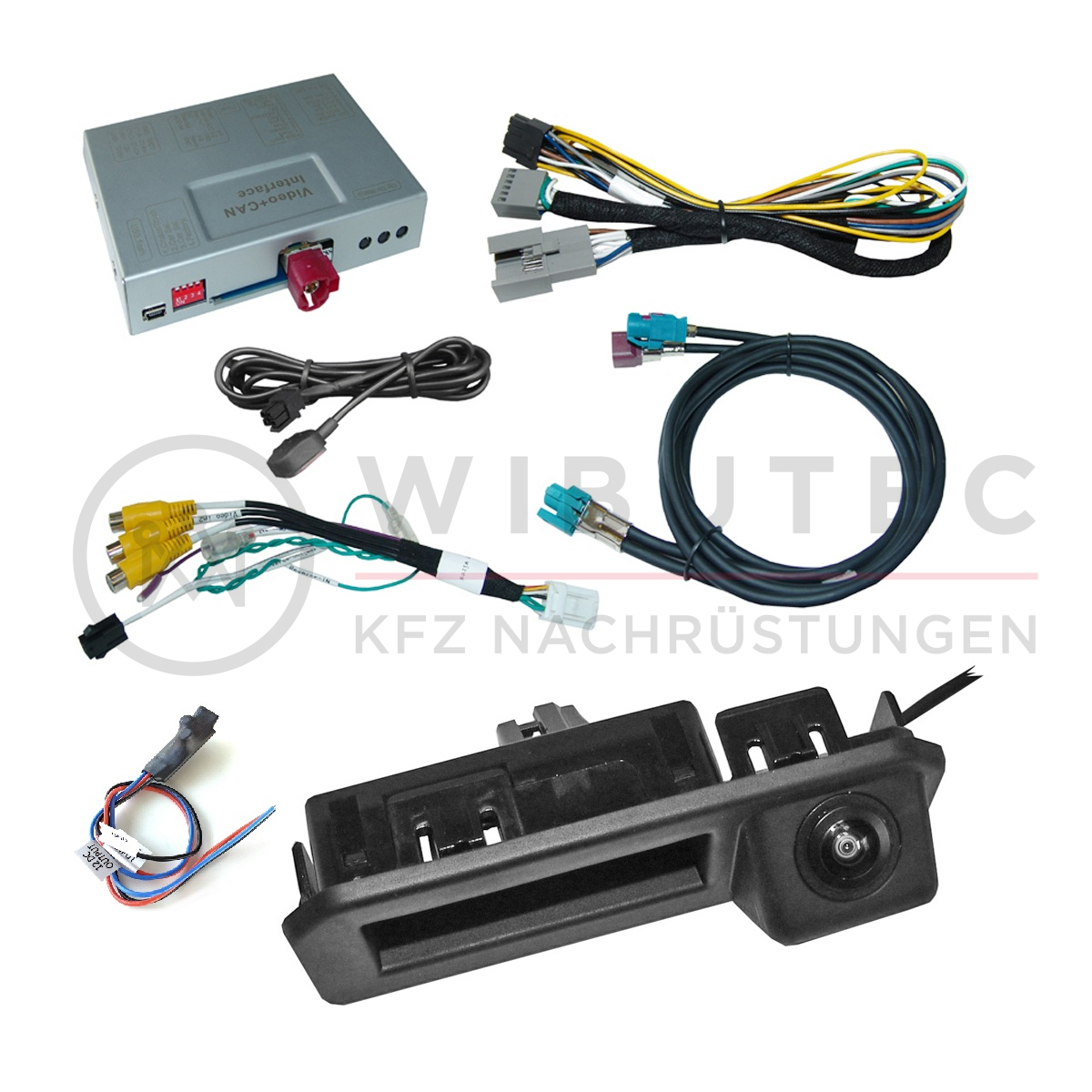 Retrofit kit rear view camera including connection interface for VW T ...