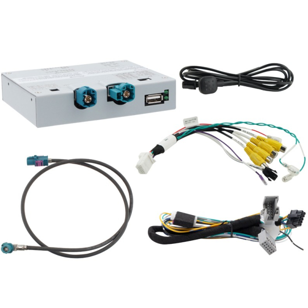 Videointerface mit Kameraeingang passend für MIB2 High und MIB3 High mit DIN Head-Unit und separatem 9.2 Zoll Display