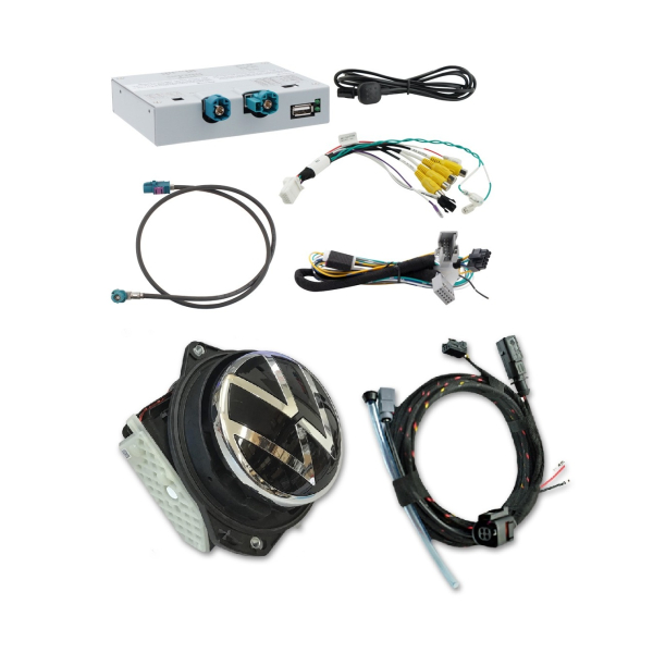 Retrofitset achteruitrijcamera inclusief aansluitinterface voor VW Arteon 3H facelift met 9,2 inch display (inbedrijfstelling mogelijk zonder codering)