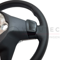 VW R Line multifunction steering wheel with shift paddles, buttons for GRA, seam color black, perforated leather, 3G0419089DR VDH