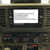 Nachrüstsatz Rückfahrkamera für VW Crafter SZ Pritsche oder Kofferaufbau inkl. Anschlussadapter für Radio/Navigation