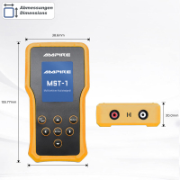 AMPIRE multimeter and speaker tester for the installation professional