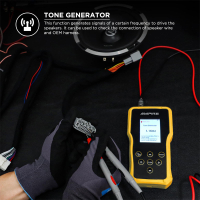 AMPIRE multimeter and speaker tester for the installation professional