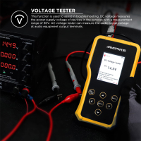 AMPIRE multimeter and speaker tester for the installation professional