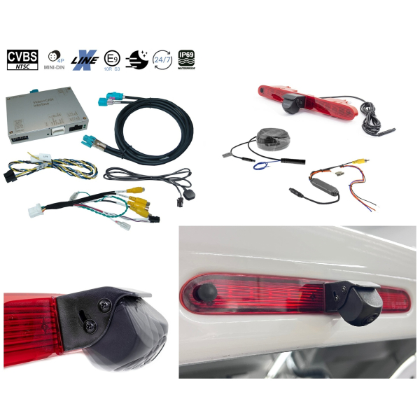 Retrofit kit rear view camera including connection interface for Citroen Berlingo K9 from 09.2018