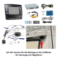 Nachrüstsatz Rückfahrkamera für Mercedes Vito Typ W447 mit Garmin Audio30 oder Audio40 und Heckklappe