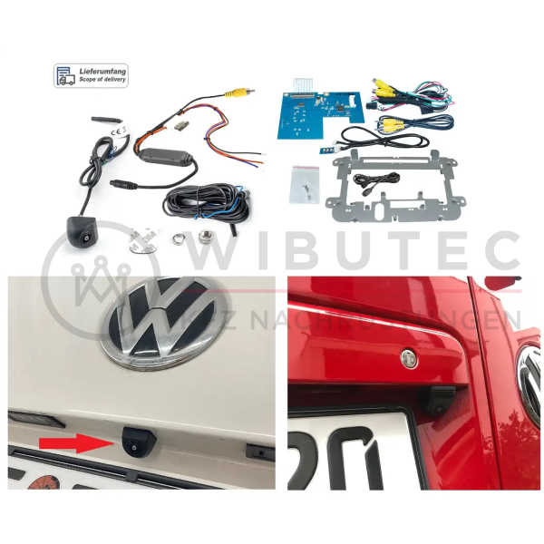 Retrofit kit rear view camera for VW T6 with Composition Media without 9WT and without QV3
