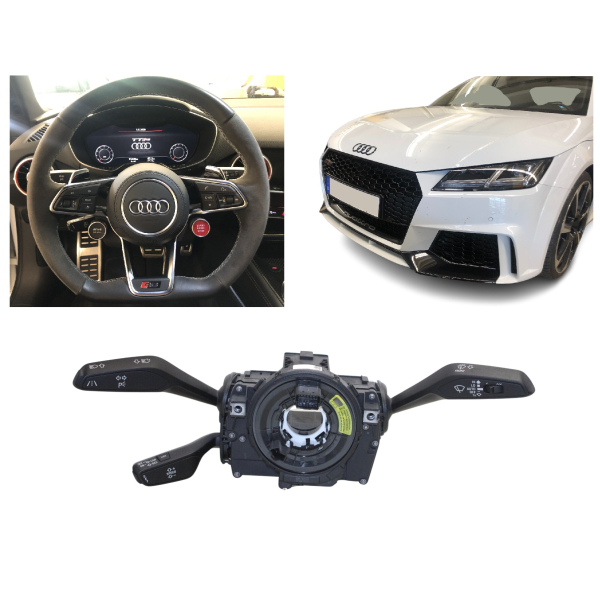 Nachrüstung GRA Geschwindigkeitsregelanlage Tempomat inkl. Geschwindigkeitsbegrenzer / Speed-Limiter im Audi TT 8S FV mit Schaltgetriebe, Fahrzeug mit Spurhalteassistent (PR-Nummer 6I1)