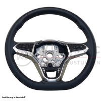 VW T-Cross C11 retrofit kit multifunction steering wheel (smooth leather version / perforated sides, with shift paddles) including cruise control retrofit kit