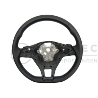 Retrofit kit Tiptronic shift paddles on the steering wheel for VW T6 up to model year 2019 (flattened steering wheel), seam color blue