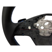 Retrofit kit Tiptronic shift paddles on the steering wheel for VW T6 up to model year 2019 (flattened steering wheel), seam color blue