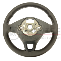 Original Volkswagen leather steering wheel, moonrock grey...