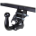 VW Tiguan CT detachable tow bar with foldable socket and 13-pin electrical kit