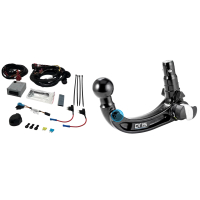 VW Golf 8 detachable tow bar with foldable socket and...