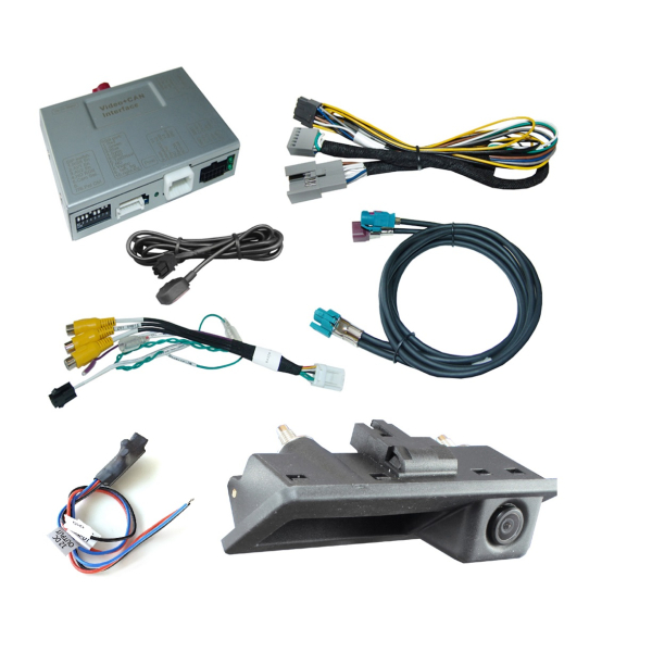 Nachrüstsatz Zubehör Rückfahrkamera inkl. Anschlussinterface für VW Tiguan AD1 und BW2 (auch für Fahrzeuge mit Standard Radio I8E)