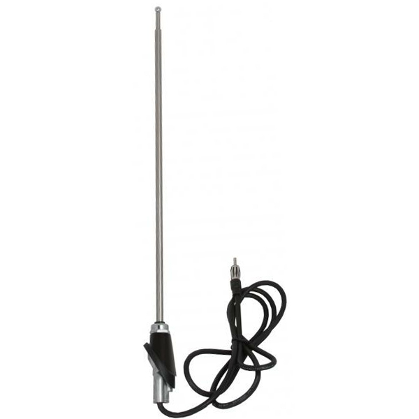 RETROANTENNA VW Kever antenne, verchroomd met zwarte voet