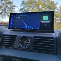 VW T6 Pritsche Nachrüstsatz Rückfahrkamera, Apple CarPlay®, Android Auto und Dashcam in einem Set
